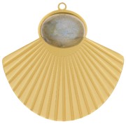 27x28mm St. steel 316L ethnic Pendant for 10x8mm cabochon x1