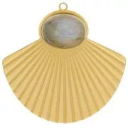 27x28mm St. steel 316L ethnic Pendant for 10x8mm cabochon x1