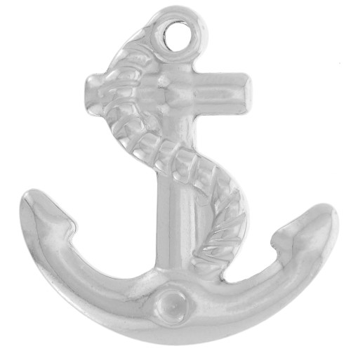 30x28.5mm 304L stainless steel anchor pendant for 2.2mm cabochon x1