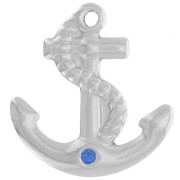 30x28.5mm 304L stainless steel anchor pendant for 2.2mm cabochon x1