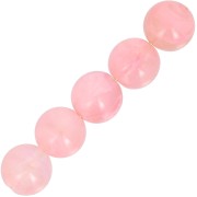 6mm Transparent resin bead - Marbled pink x20