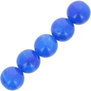 6mm Opaque resin bead - Royal blue marbled x20|raw }}