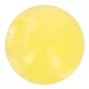 8mm Transparent resin bead - Light yellow marbled x10