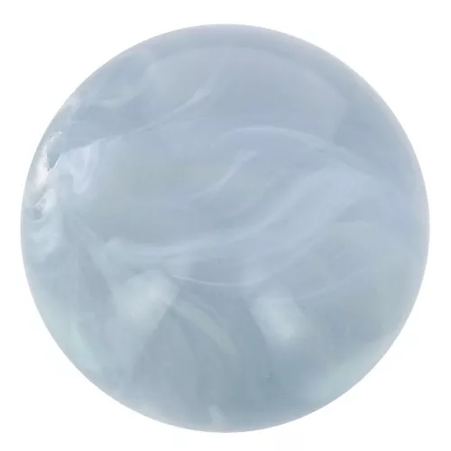 8mm Transparent resin bead - Blue grey marbled x10