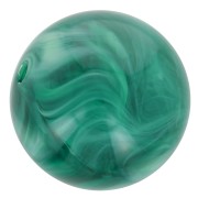 8mm Transparent resin bead - Marbled bottle green x10|raw }}