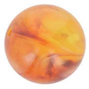 Translucent resin beads 8 mm - Apricot marbled x10