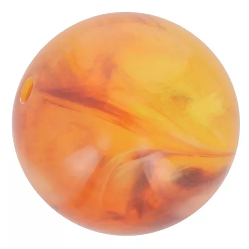 Translucent resin beads 8 mm - Apricot marbled x10