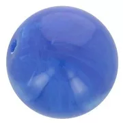 Beads - 8mm Opaque resin bead - Royal blue marbled x10 8mm Opaque resin bead - Royal blue marbled x10