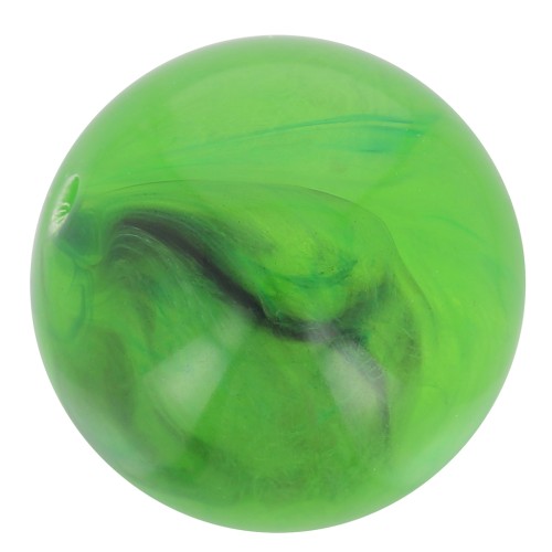 10mm Transparent resin bead - Marbled green x8