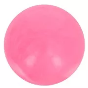 10mm Opaque resin bead - Bright pink marbled x8