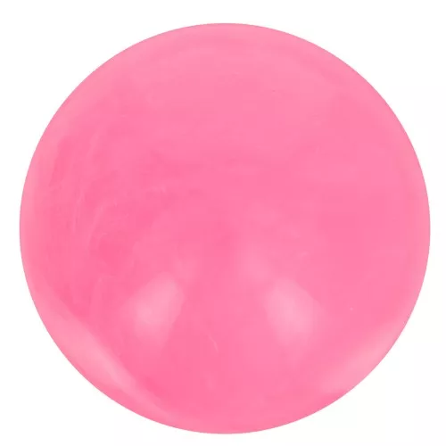 10mm Opaque resin bead - Bright pink marbled x8
