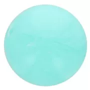 10mm Opaque resin bead - Aquamarine marbled x8
