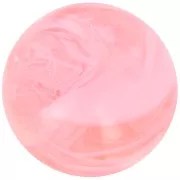 Pink - 12mm Transparent resin bead - Marbled pink x6 12mm Transparent resin bead - Marbled pink x6
