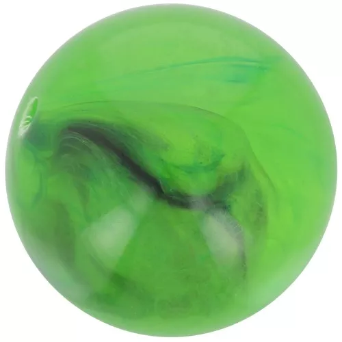 12mm Transparent resin bead - Marbled green x6