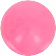 12mm Opaque resin bead - Bright pink marbled x6