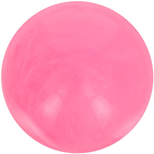 12mm Opaque resin bead - Bright pink marbled x6