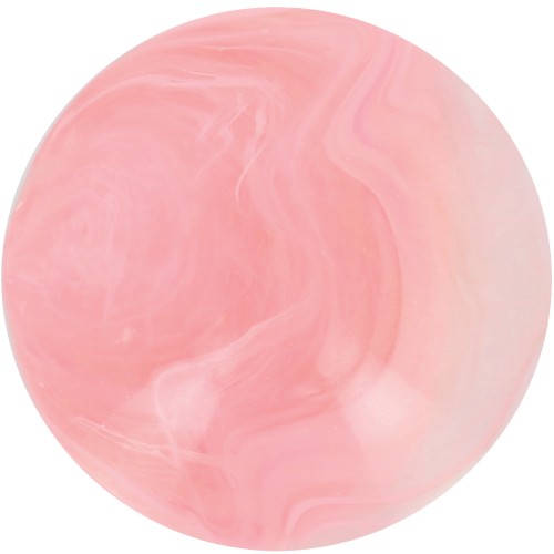 14 mm round cabochon in transparent resin - Rose marbled x1