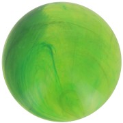 14 mm round cabochon in transparent resin - Marbled green x1