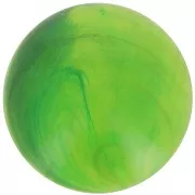 14mm Round transparent resin cabochon - Marbled green x1