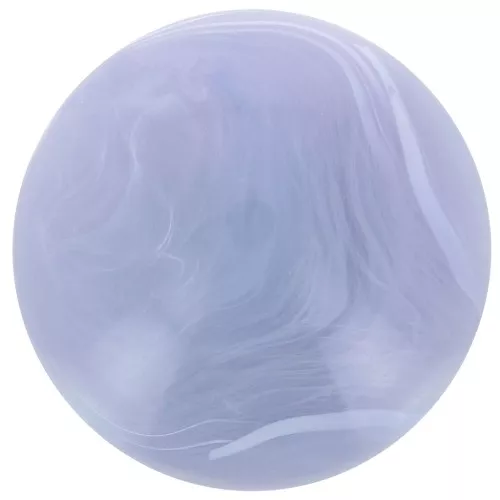 Cabochon rond 14 mm en résine opaque - Gris glacier marbré x1