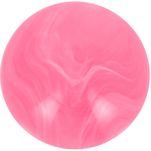 14mm Round opaque resin cabochon - Marbled vivid pink x1