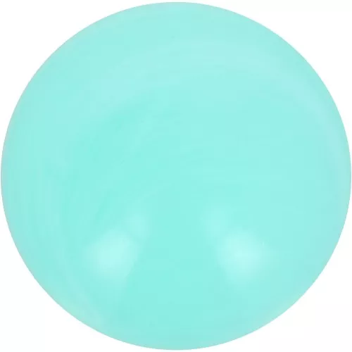 14 mm round cabochon in opaque resin - Aquamarine marbled x1