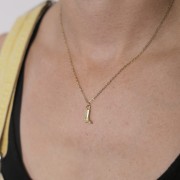 16x8mm 304L Stainless Steel Cowboy Boot Charm - Gold x1