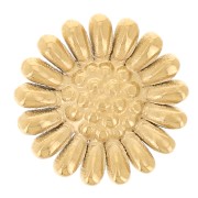 7mm 304L Gold stainless steel Stick-on flower element - Daisy pattern x1|raw }}