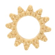 8mm 304L stainless steel stick-on sun element - Gold x1