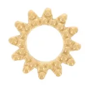 8mm 304L stainless steel stick-on sun element - Gold x1