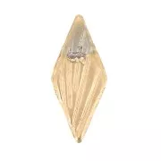 8x4mm 304L stainless steel stick-on rhombus element - Gold x1