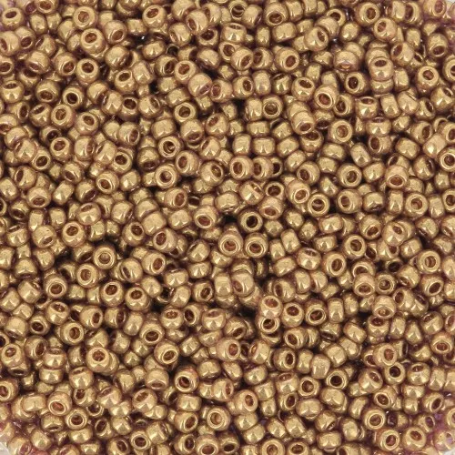 Miyuki Seed Beads 15/0 1882 - Dark Topaz Gold Luster x8g