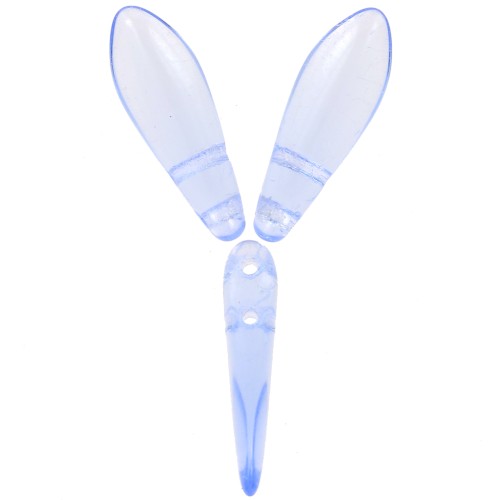 5x16mm Glass Dagger - Light Sapphire x50