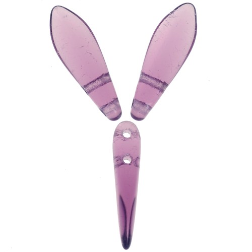 5x16mm Glass Dagger - Amethyst x50