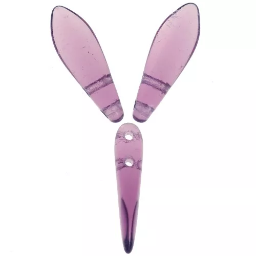 5x16mm Glass Dagger - Amethyst x50