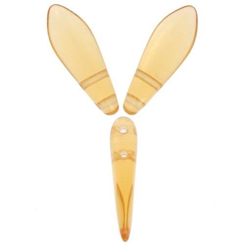 5x16mm Glass Dagger - Topaz x50