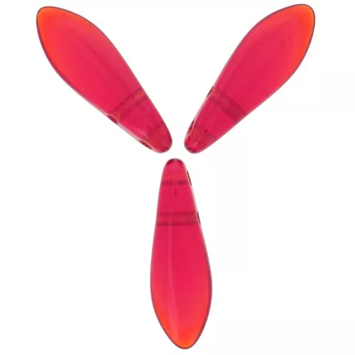 5x16mm Glass Dagger - Siam Ruby x50