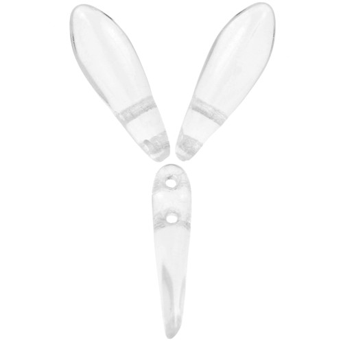 5x16mm Glass Dagger - Crystal x50