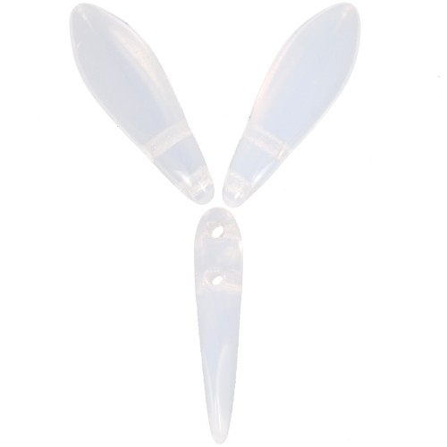 5x16mm Glass Dagger - Milky White x50