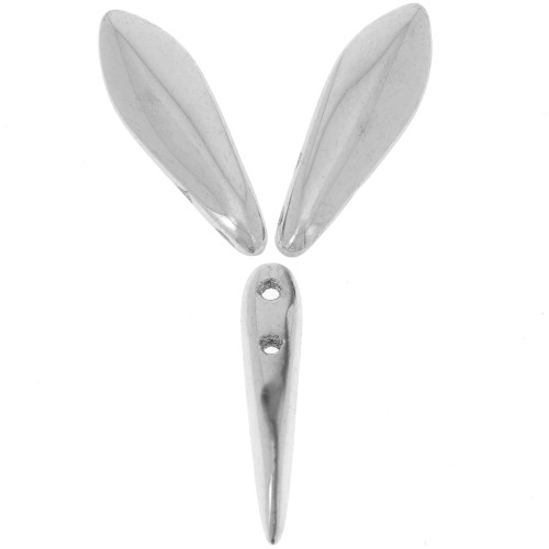 5x16mm Glass Dagger - Silver x50