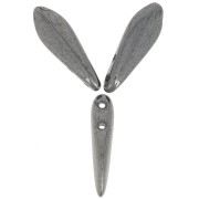 5x16mm Glass Dagger - Hematite x50|raw }}