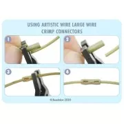 Crimp-On Connector Tubes for 14-Gauge Wire, Silver-Plated, Tarnish-Resistant (50-Pack)