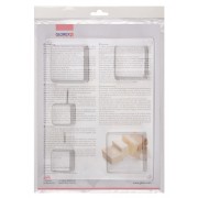 Set of 5 soap molds - Square - Transparent x1