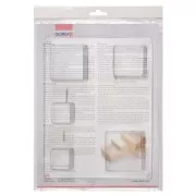 Set of 5 soap molds - Square - Transparent x1