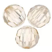 3mm Preciosa round faceted beads - Round Bead - Crystal Honey x20