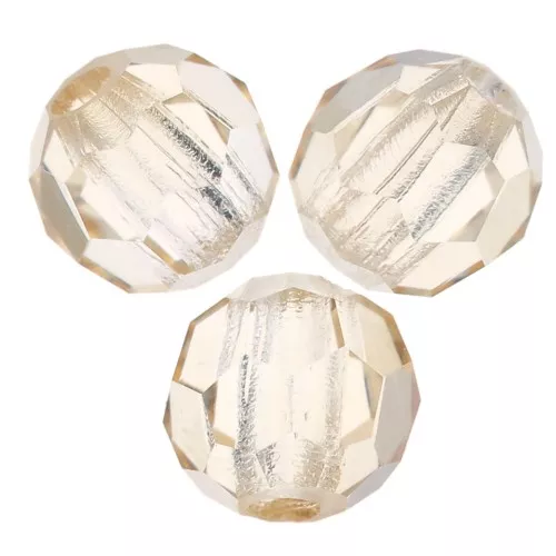 3mm Preciosa round faceted beads - Round Bead - Crystal Honey x20