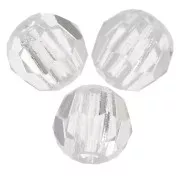 3mm Preciosa round faceted beads - Round Bead - Crystal Argent Flare x20