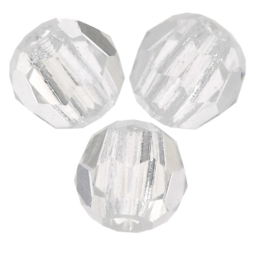 3mm Preciosa round faceted beads - Round Bead - Crystal Argent Flare x20