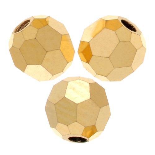 3mm Preciosa round faceted beads - Round Bead - Crystal Aurum Full x20
