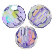 3mm Preciosa round faceted beads - Round Bead - Tanzanite AB x20|raw }}